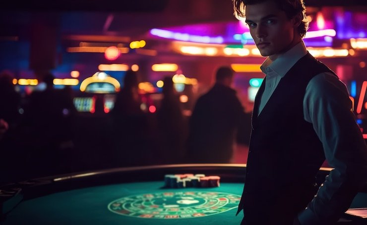 Meja Lightning Baccarat dengan dealer profesional di studio juragan62